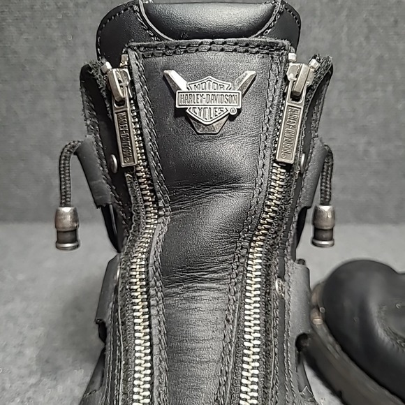 Harley Davidson Brake Light Mens Size 11.5 Motorcycle Boots Black Leather D91680 - Picture 13 of 16